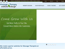 Tablet Screenshot of massage-therapy-websites.com